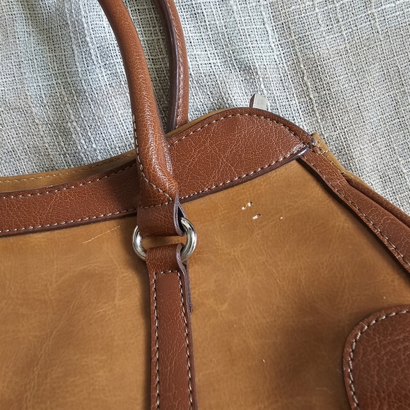 y2k Western Yallternative Mobwife Coastal GrandmotherBrown Patchwork Leather Bag - Picture 5 of 14